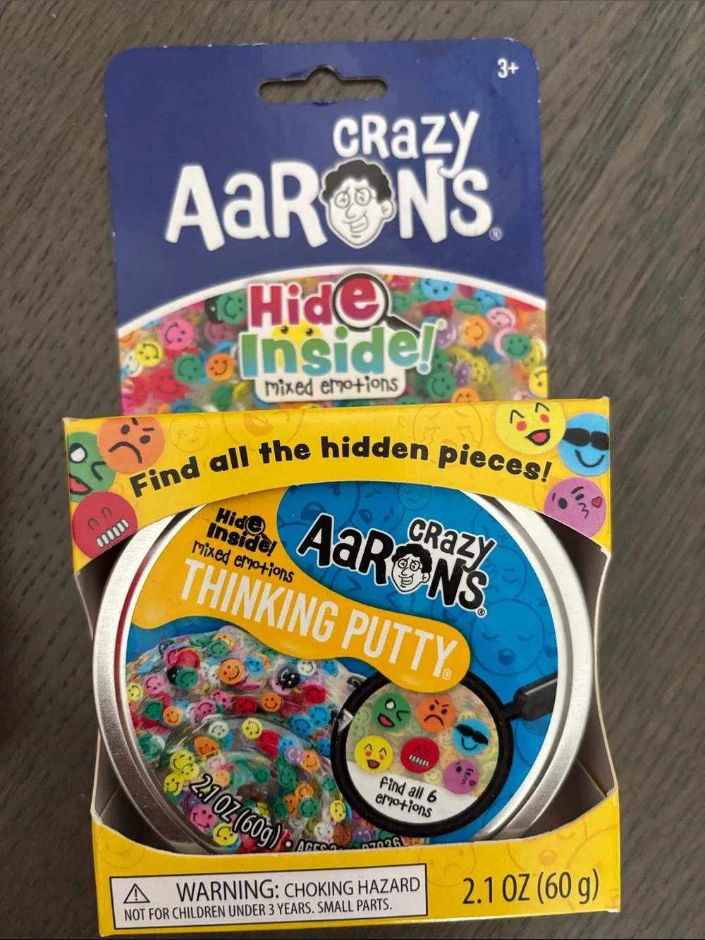 Crazy Aaron’s Thinking Putty trio.